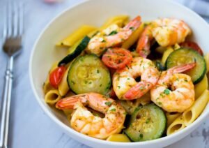 Pasta-with-Shrimp-and- Zucchini