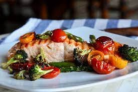 Salmon-with-Roasted Vegetables