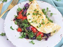 vegetable-egg-white omelet