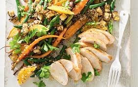 grilled-chicken-with vegetable-quinoa-salad