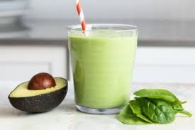high-fiber-smoothies-with-spinach-and-avocado