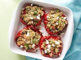 quinoa-and-veggie stuffed-bell-peppers